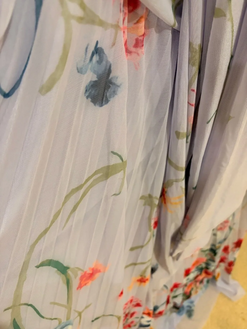 Abercrombie & Fitch Lavender Floral V-Neck Maxi Dress